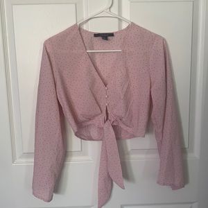 Forever 21 contemporary pink crop top
